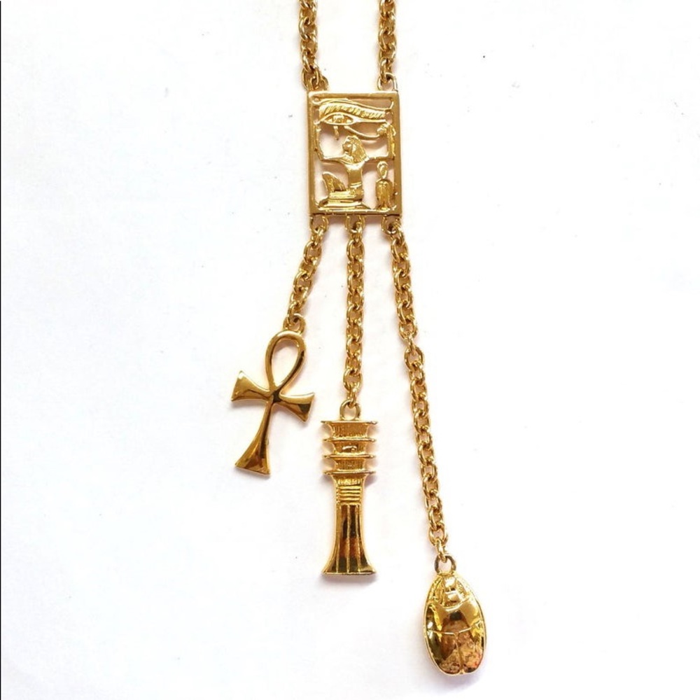 Kenneth Jay Lane Egyptian Revival Necklace